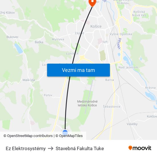 Ez Elektrosystémy to Stavebná Fakulta Tuke map