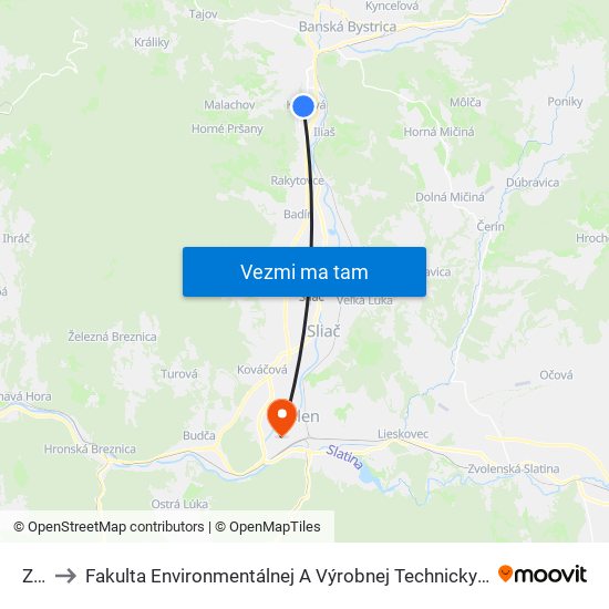 Zvt to Fakulta Environmentálnej A Výrobnej Technicky Tuzvo map