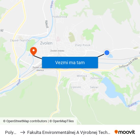 Polymat to Fakulta Environmentálnej A Výrobnej Technicky Tuzvo map