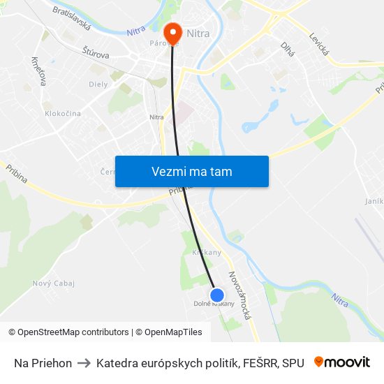 Na Priehon to Katedra európskych politík, FEŠRR, SPU map