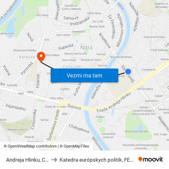 Andreja Hlinku, Centro to Katedra európskych politík, FEŠRR, SPU map