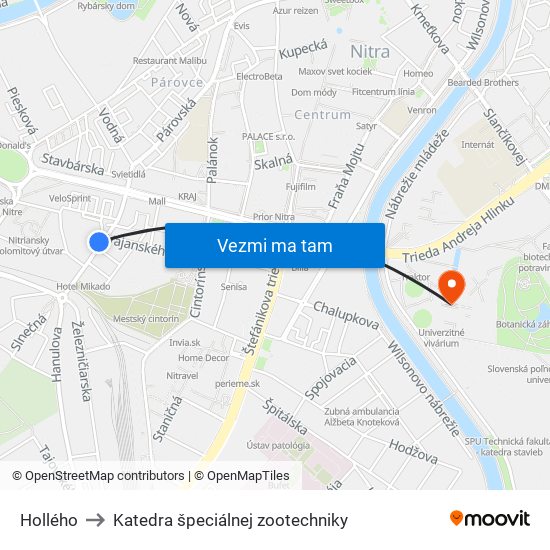 Hollého to Katedra špeciálnej zootechniky map