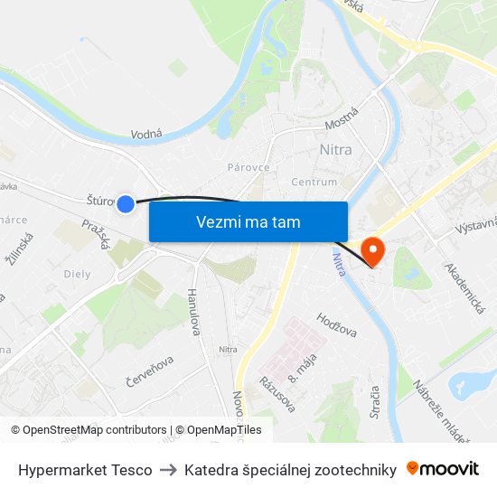 Hypermarket Tesco to Katedra špeciálnej zootechniky map