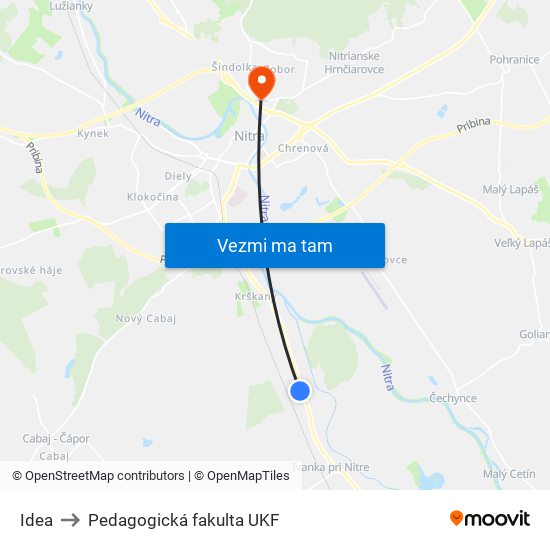 Idea to Pedagogická fakulta UKF map