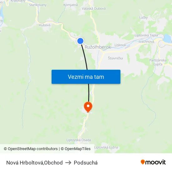 Nová Hrboltová,Obchod to Podsuchá map
