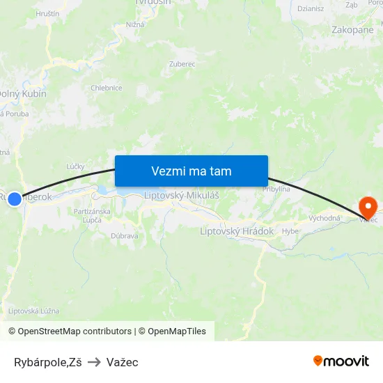 Rybárpole,Zš to Važec map
