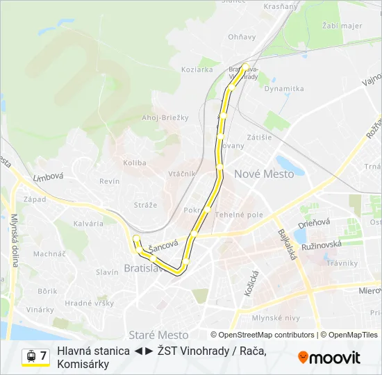 7 Light Rail Line Map