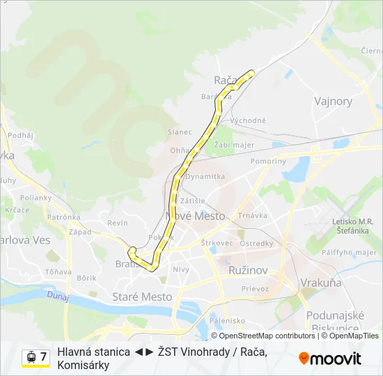 7 Light Rail Line Map