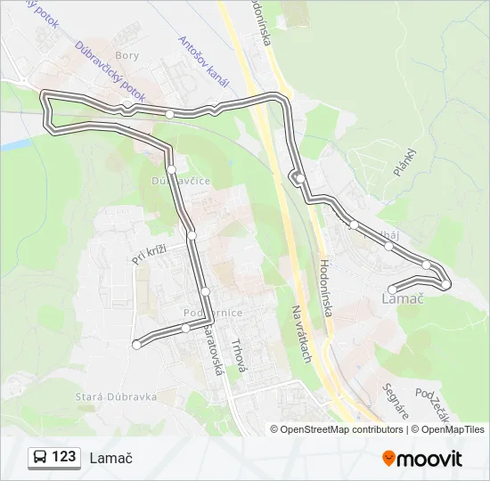 123 Bus Line Map