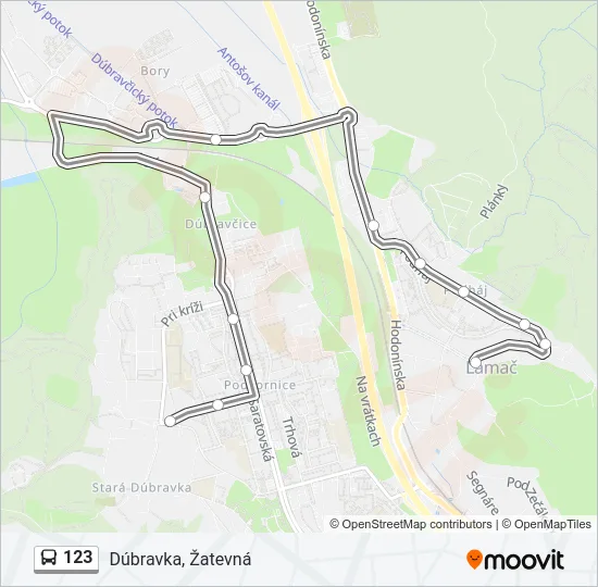 123 Bus Line Map