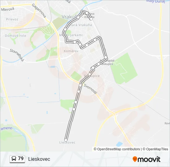 79 Bus Line Map