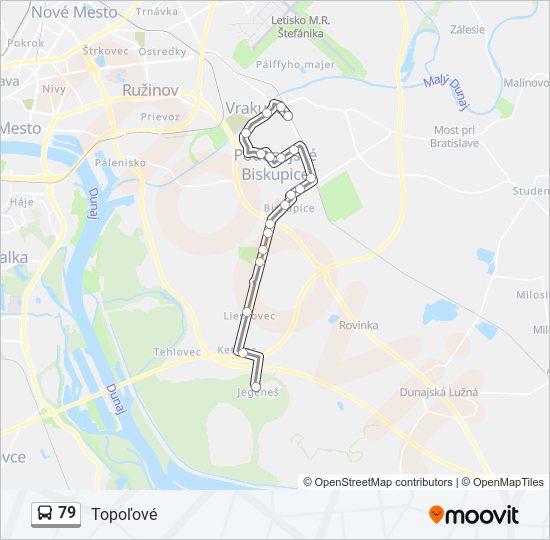 79 bus Line Map