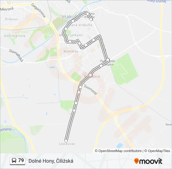 79 Bus Line Map