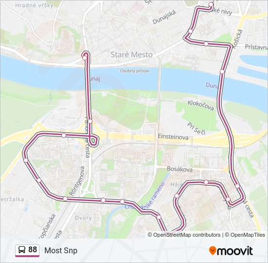 88 bus Line Map