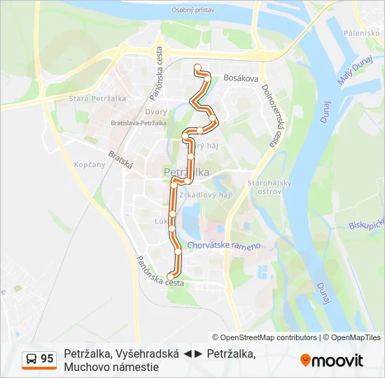 95 Bus Line Map