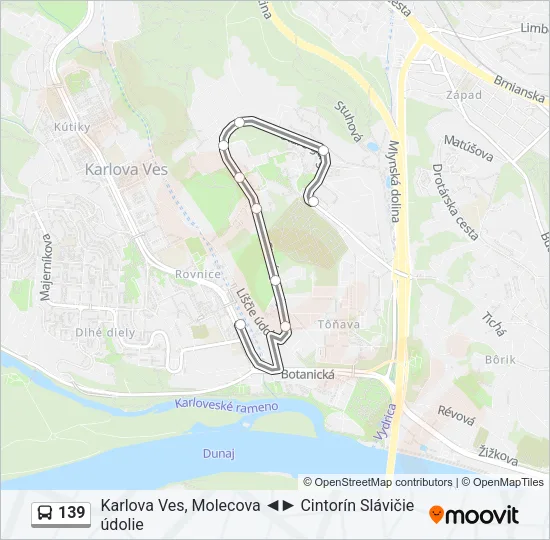 139 Bus Line Map