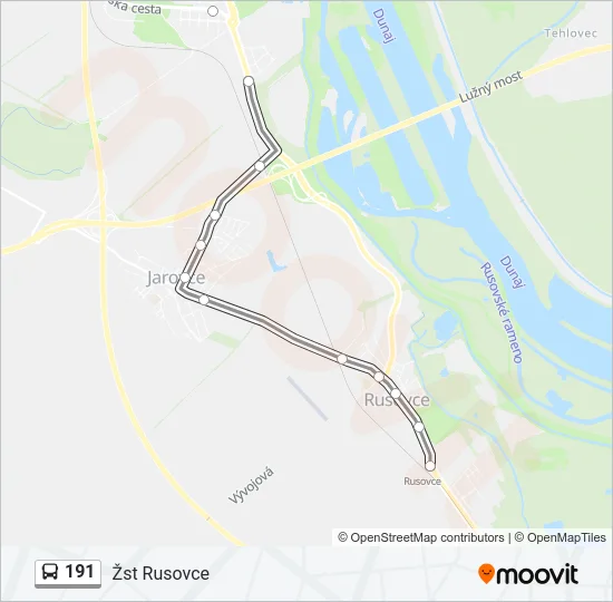 191 Bus Line Map