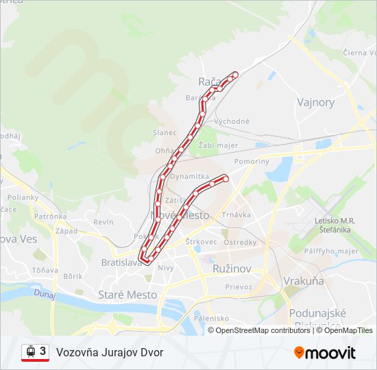 3 light rail Line Map