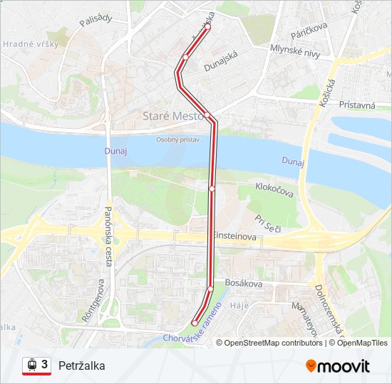 3 light rail Line Map