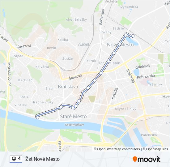 4 light rail Line Map