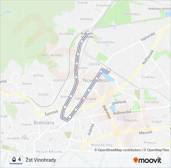 4 Light Rail Line Map