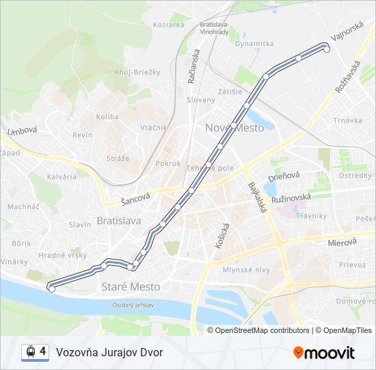 4 light rail Line Map