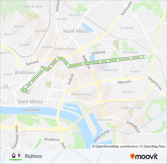 9 light rail Line Map