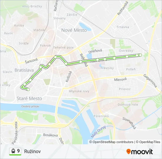 9 Light Rail Line Map