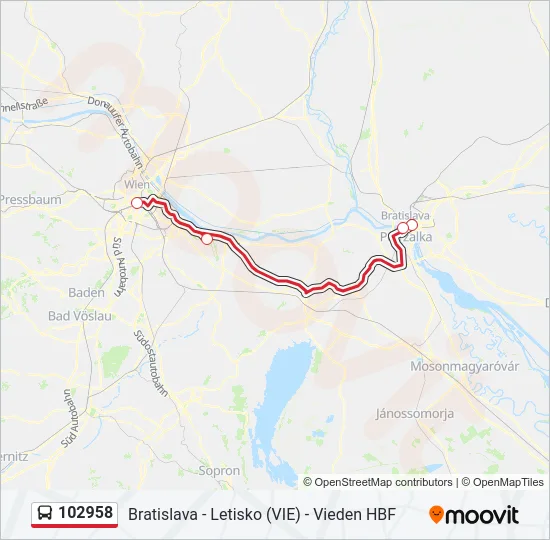 102958 Bus Line Map