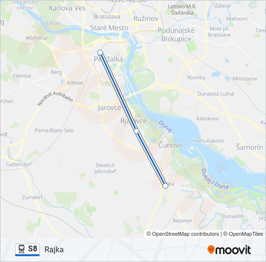 S8 train Line Map