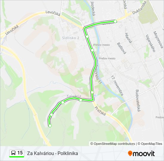 15 bus Line Map