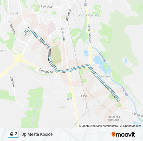 3 Light Rail Line Map