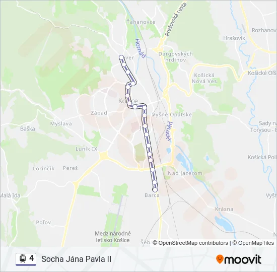 4 Light Rail Line Map