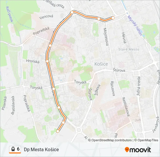 6 Light Rail Line Map