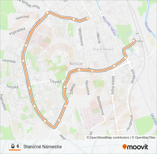 6 Light Rail Line Map