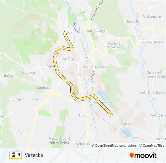 9 Light Rail Line Map
