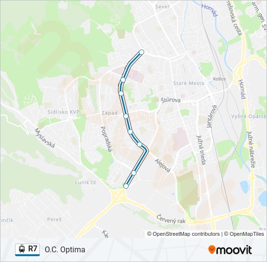 R7 light rail Line Map