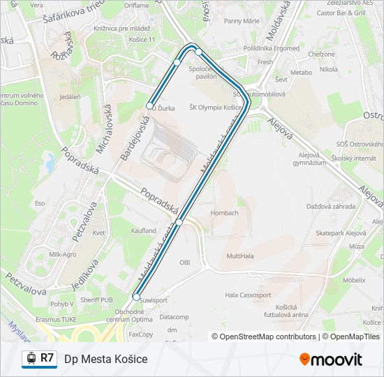 R7 light rail Line Map