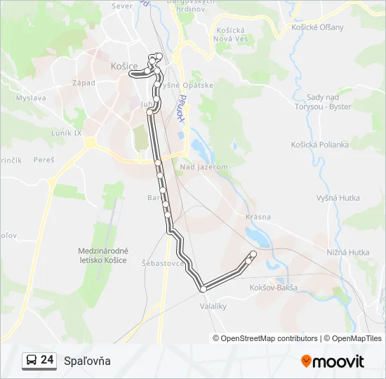 24 Bus Line Map