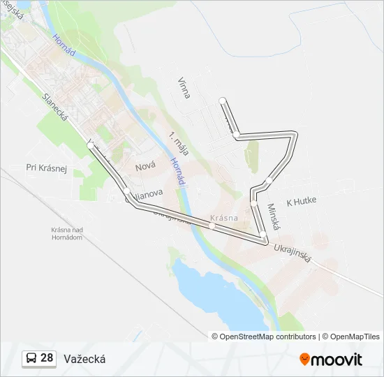 28 Bus Line Map