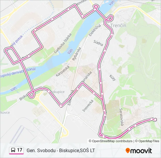 17 Bus Line Map