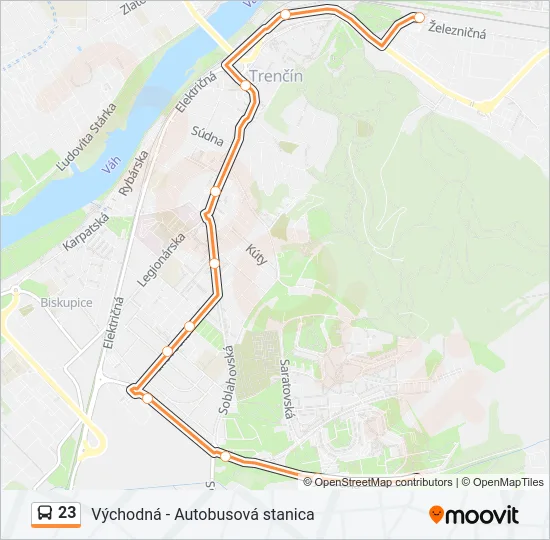 23 Bus Line Map