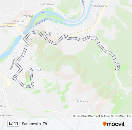 11 Bus Line Map
