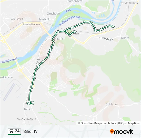 24 Bus Line Map