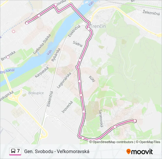 7 Bus Line Map