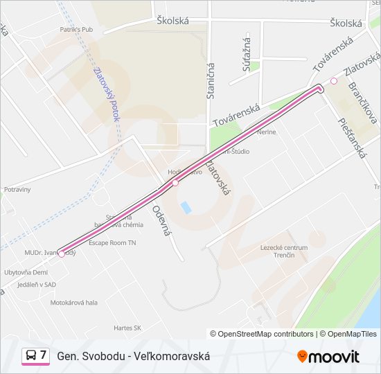 7 bus Line Map