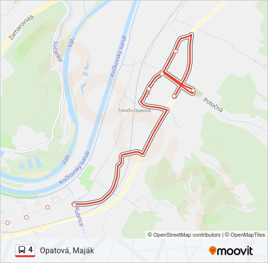 4 bus Line Map