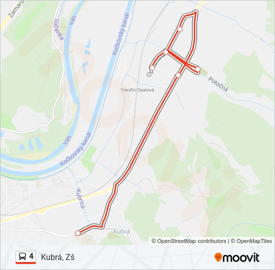 4 bus Line Map