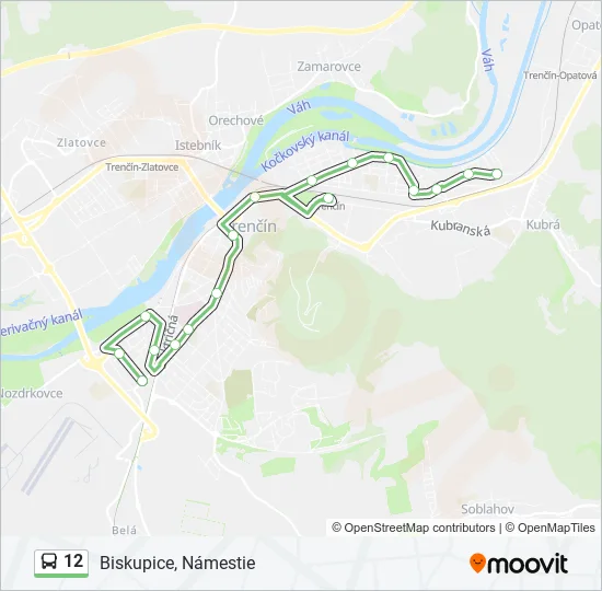 12 Bus Line Map