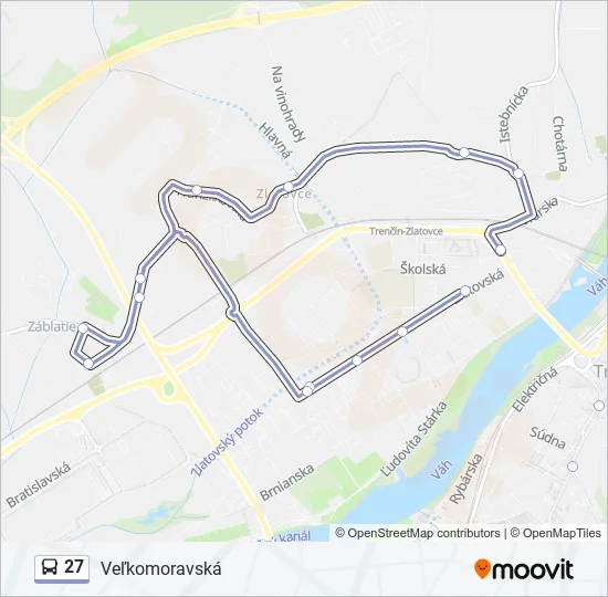 27 Bus Line Map